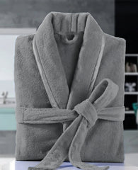 Fluffy Bathrobe - Grey