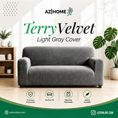 Terry Sofa Cover - Grey