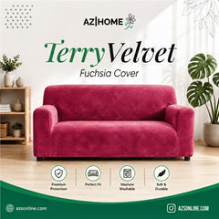 Terry Sofa Cover - Maroon