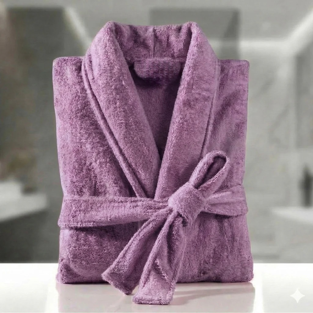 Fluffy Bathrobe - Light Purple