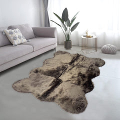 Lounge Size Furry Rug (160_180CM) - Brown