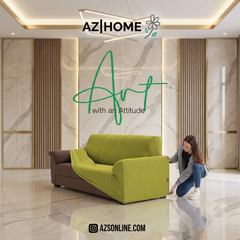 Jersey Sofa Cover- Olive Green