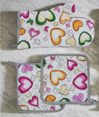 Plain Quilted Kitchen Gloves -