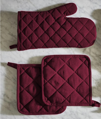 Plain Quilted Kitchen Gloves -