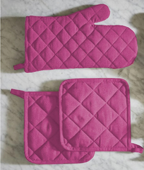 Plain Quilted Kitchen Gloves -