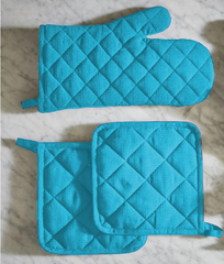 Plain Quilted Kitchen Gloves -