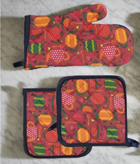 Plain Quilted Kitchen Gloves -