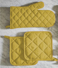 Plain Quilted Kitchen Gloves -