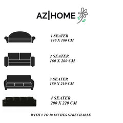 Jacquard Stripe Sofa Cover - Camel Brown