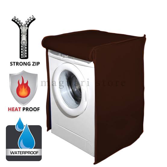 Front Load Brown Washing Machine cover
