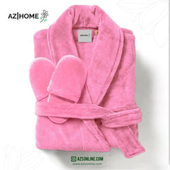 Velour Bathrobe - Pink