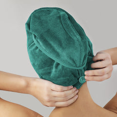 Hair Turban / Hair Towel - Emerald