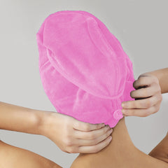 Hair Turban / Hair Towel - Pink