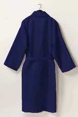Waffle Bathrobe Navy Blue