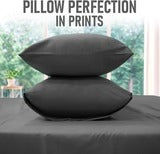 Grey Dyed Solid Bed Sheet Set