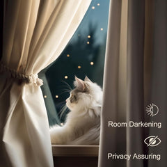 Premium Velvet Curtain - BEIGE