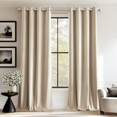 Premium Velvet Curtain - BEIGE