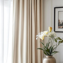 Premium Velvet Curtain - BEIGE