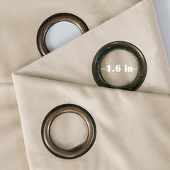 Premium Velvet Curtain - BEIGE
