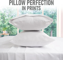 White Dyed Solid Bed Sheet Set