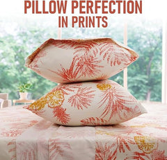 Peachy Floral Bed Sheet Set