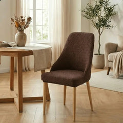 Stripe Jacquard Turkish Chair Cover - Brown