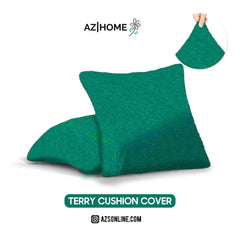 Terry Cushion Cover - Green