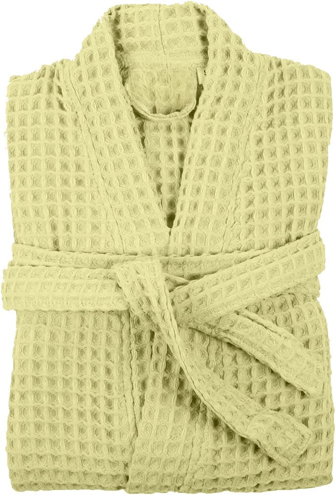Waffle Bathrobe Lemon