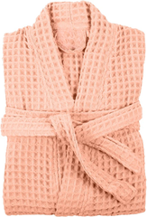 Waffle Bathrobe Peach