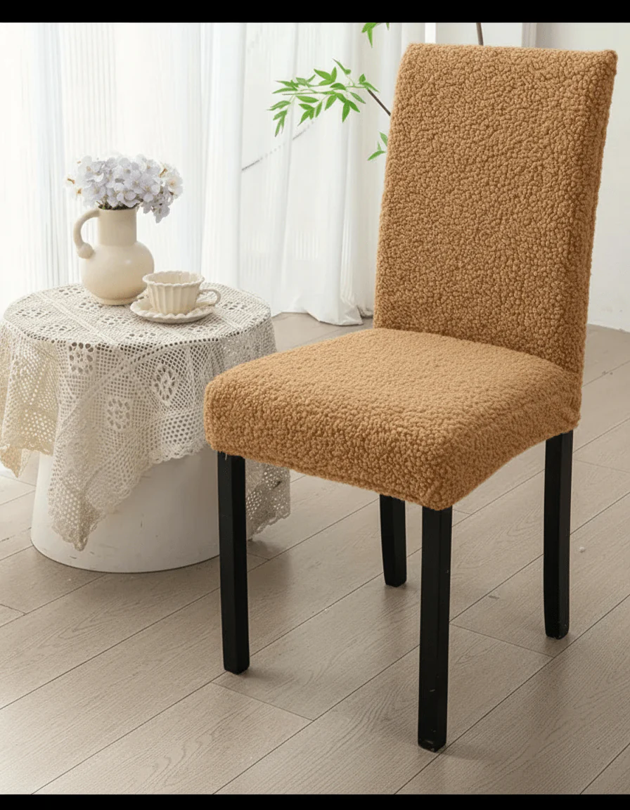 Premium Terry Chair Covers - Camel