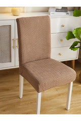 Stripe Jacquard Chair Cover - Camel