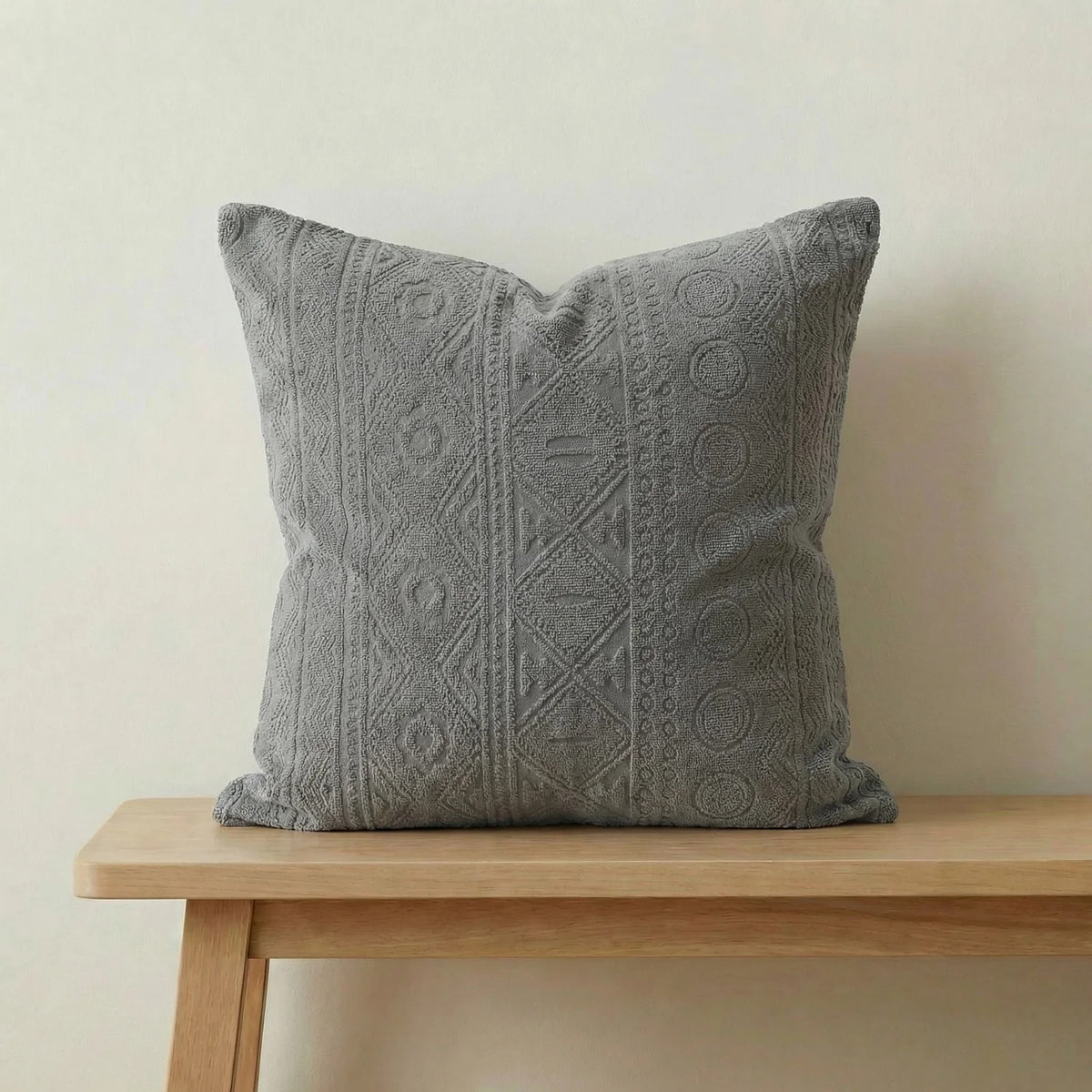 Bohemian Cushion Cover - Grey