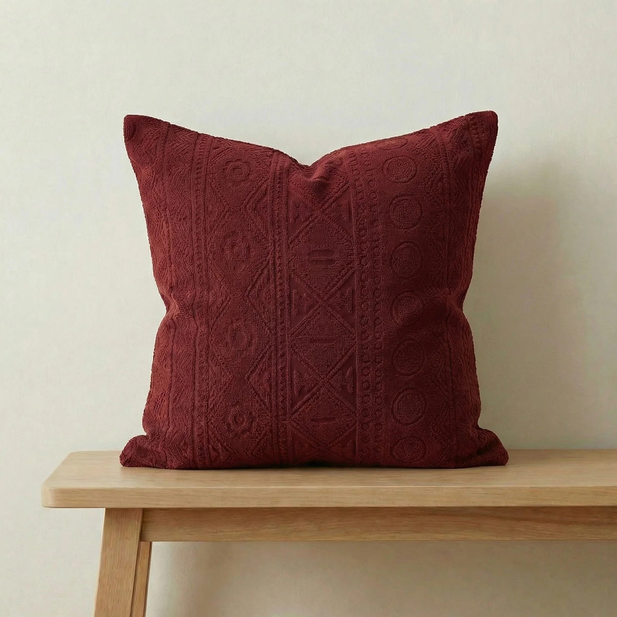Bohemian Cushion Cover - Maroon