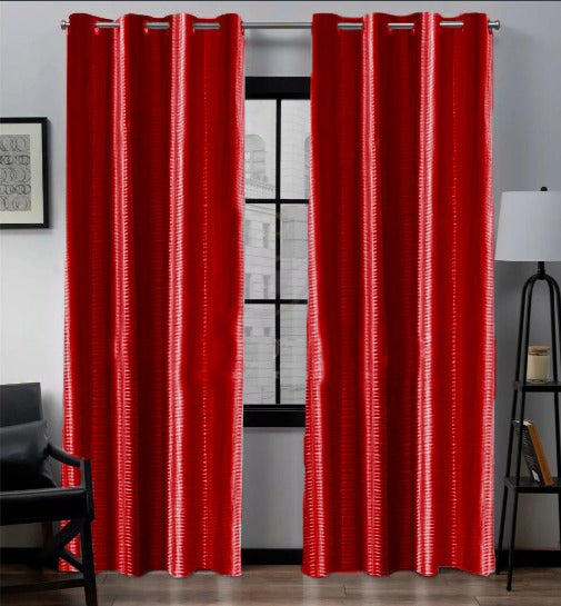 Premium Net Curtain - Red