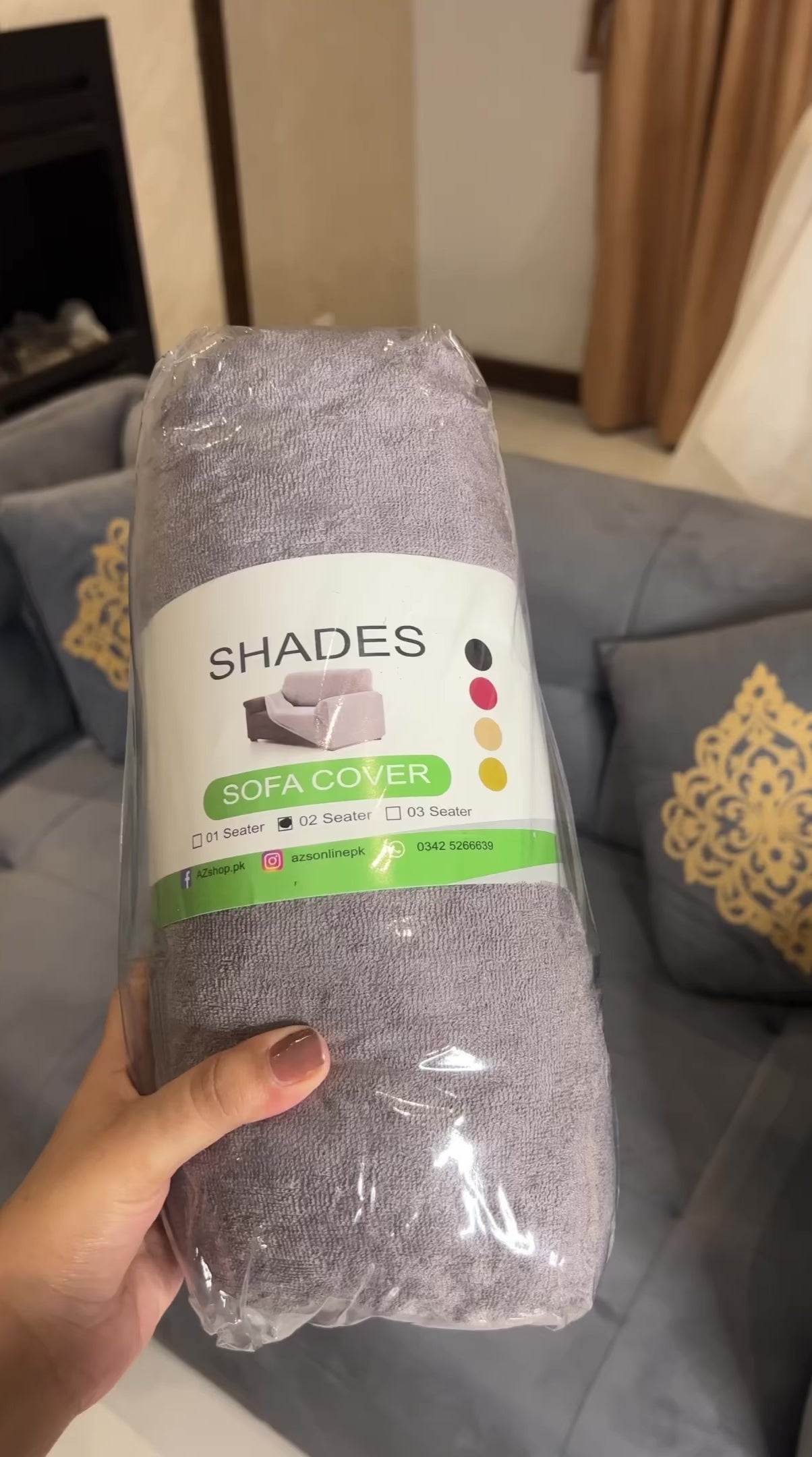 Terry Sofa Cover - Grey