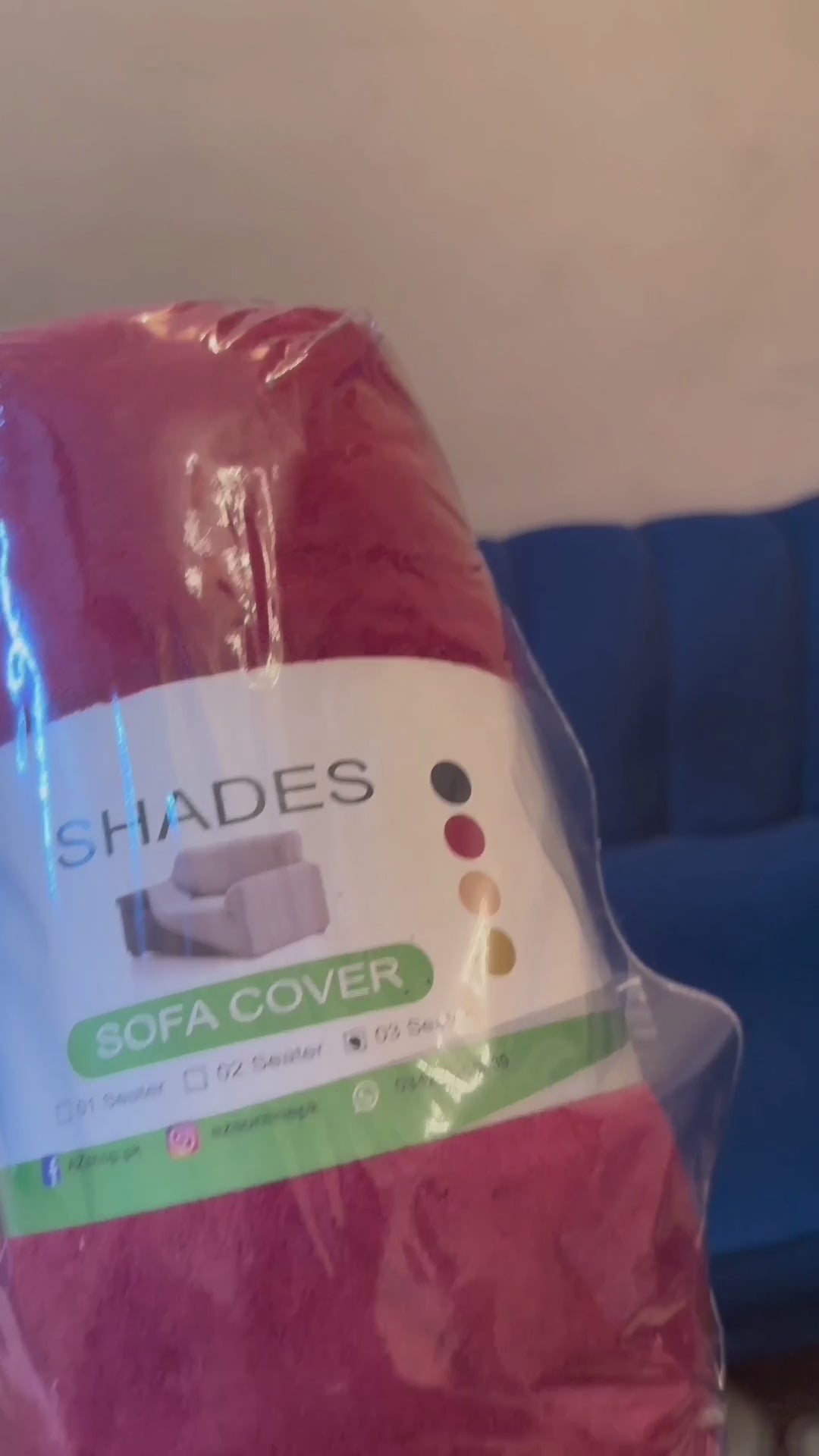 Terry Sofa Cover - Maroon