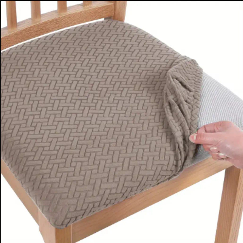 Jacquard Stripe Seat Covers - Camel