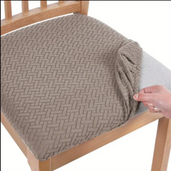 Jacquard Stripe Seat Covers - Camel