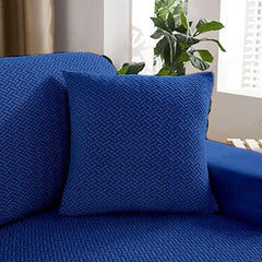 Stripe Jacquard Cushion Cover - Blue