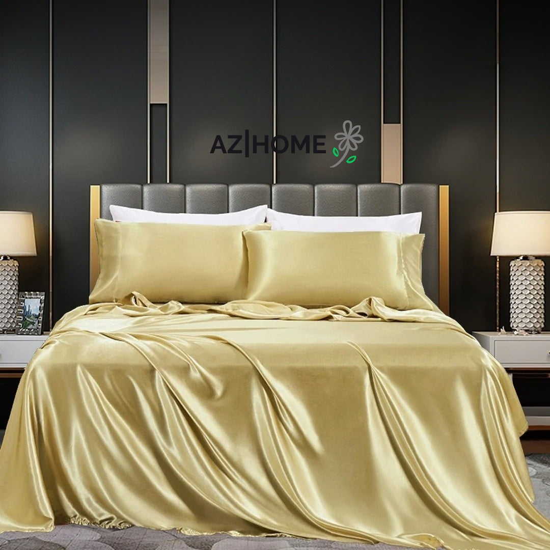 Premium Satin Sheet - Golden