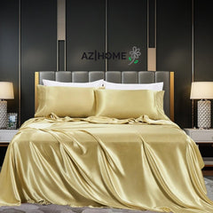 Premium Satin Sheet - Golden