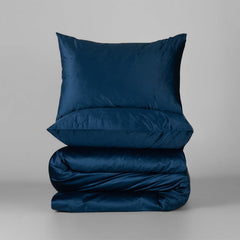 Blue Velvet Duvet Cover Set 5 Pcs