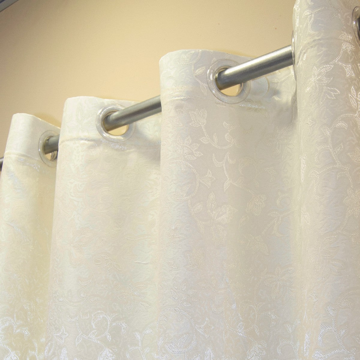 Jacquard Curtains - Off White