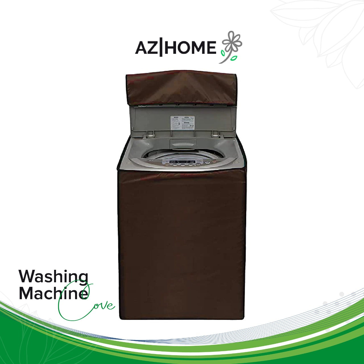 Top Load Brown Washing Machine cover