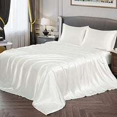 Premium Satin Sheet - White