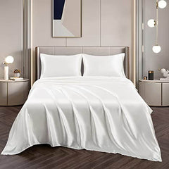 Premium Satin Sheet - White