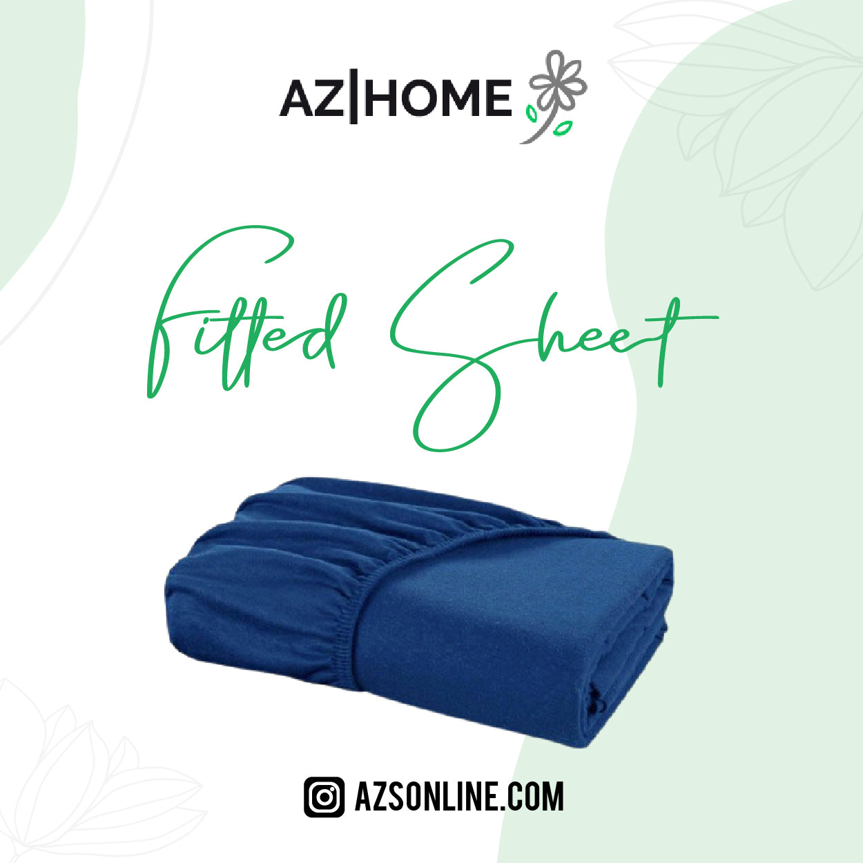 Bed Fitted Sheet Jersey-Navy Blue