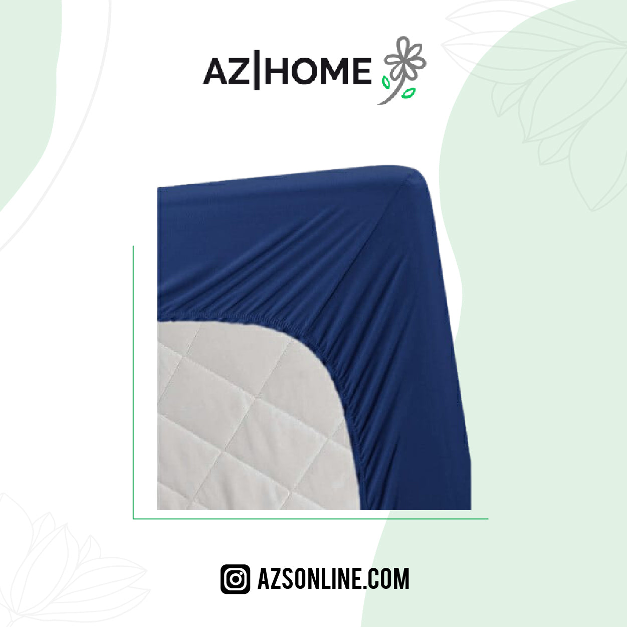 Bed Fitted Sheet Jersey-Navy Blue