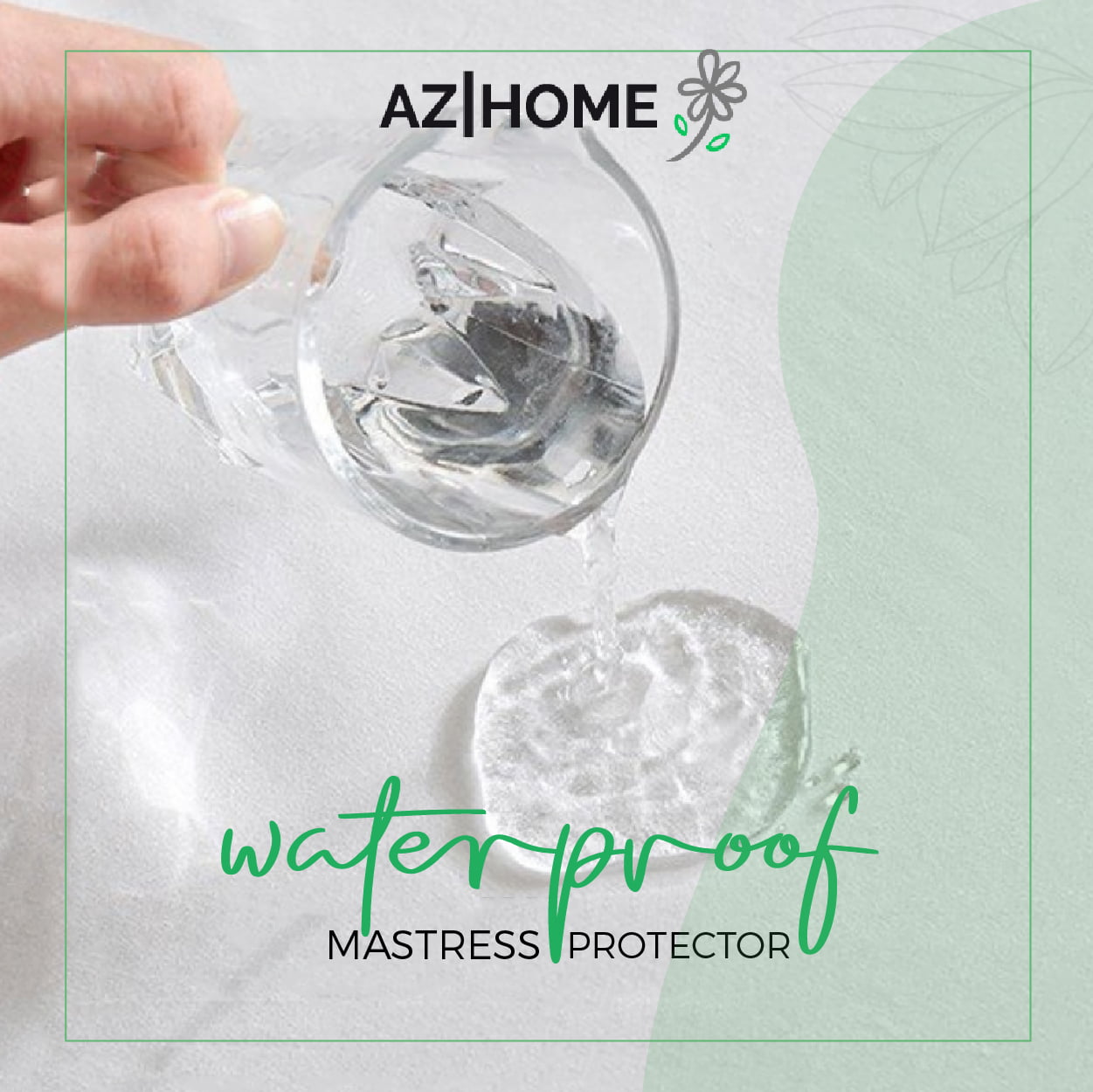 Water Proof Mattress Protector - Double