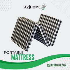 Portable Mattress-White and Black